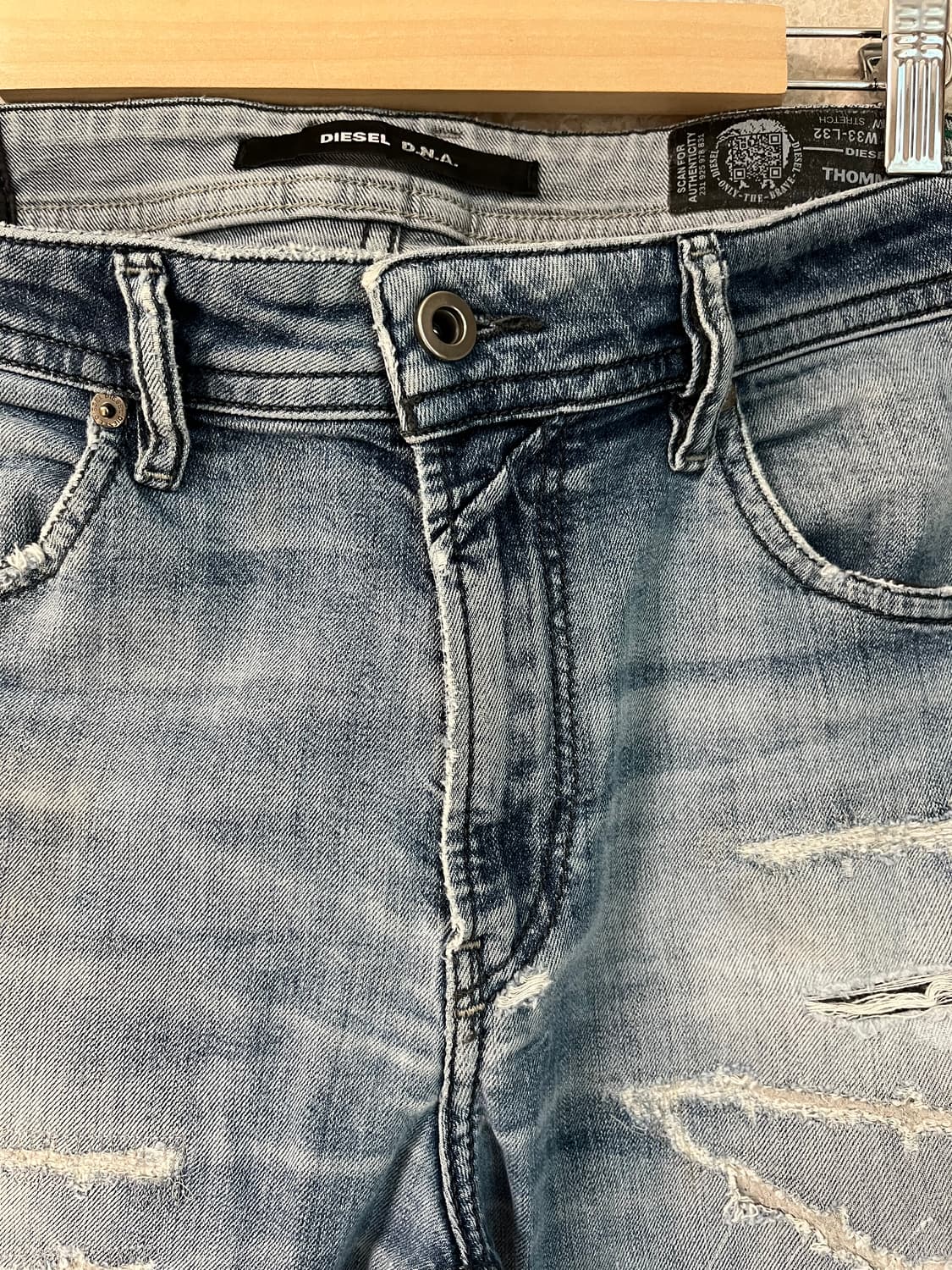 Diesel Thommer 슬림 스키니 데님 W33 L32 상품이미지3