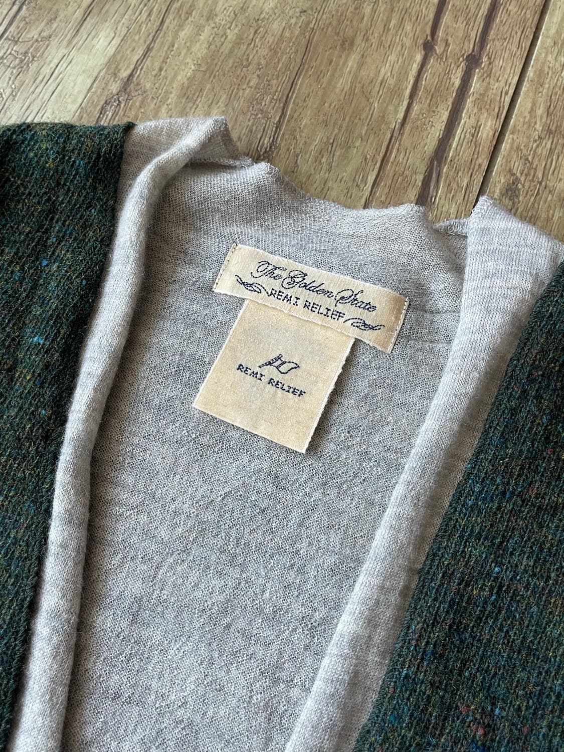 REMI RELIEF Concho Layered Wool Cardigan 상품이미지3