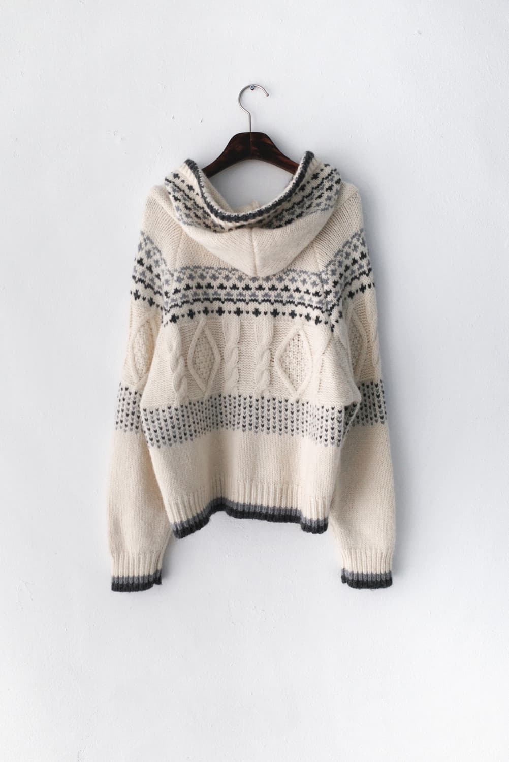 nordic hood cardigun  상품이미지2