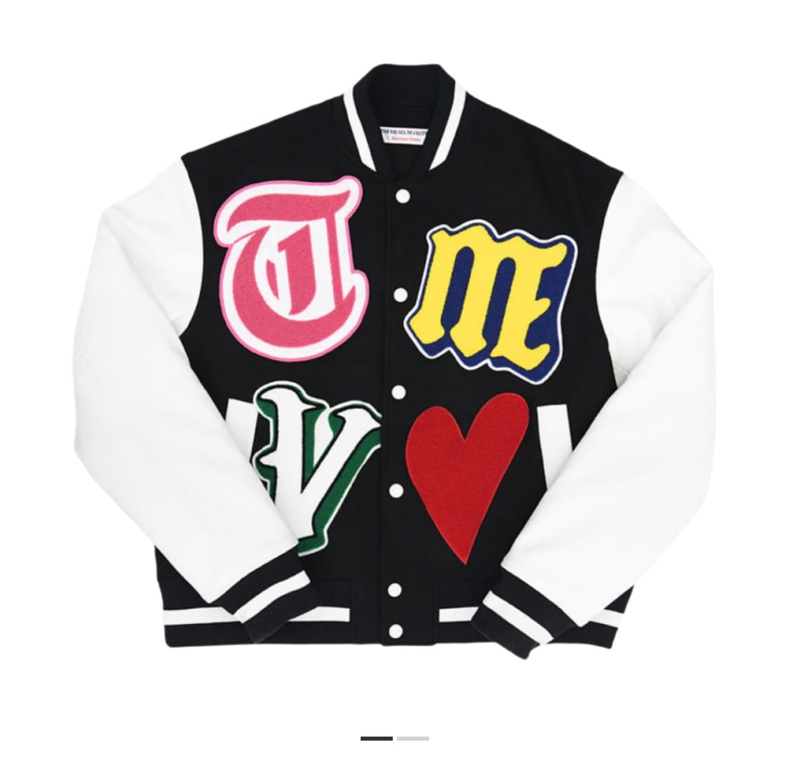 더뮤지엄비지터 러브 바시티 자켓 2사이즈 상품이미지1