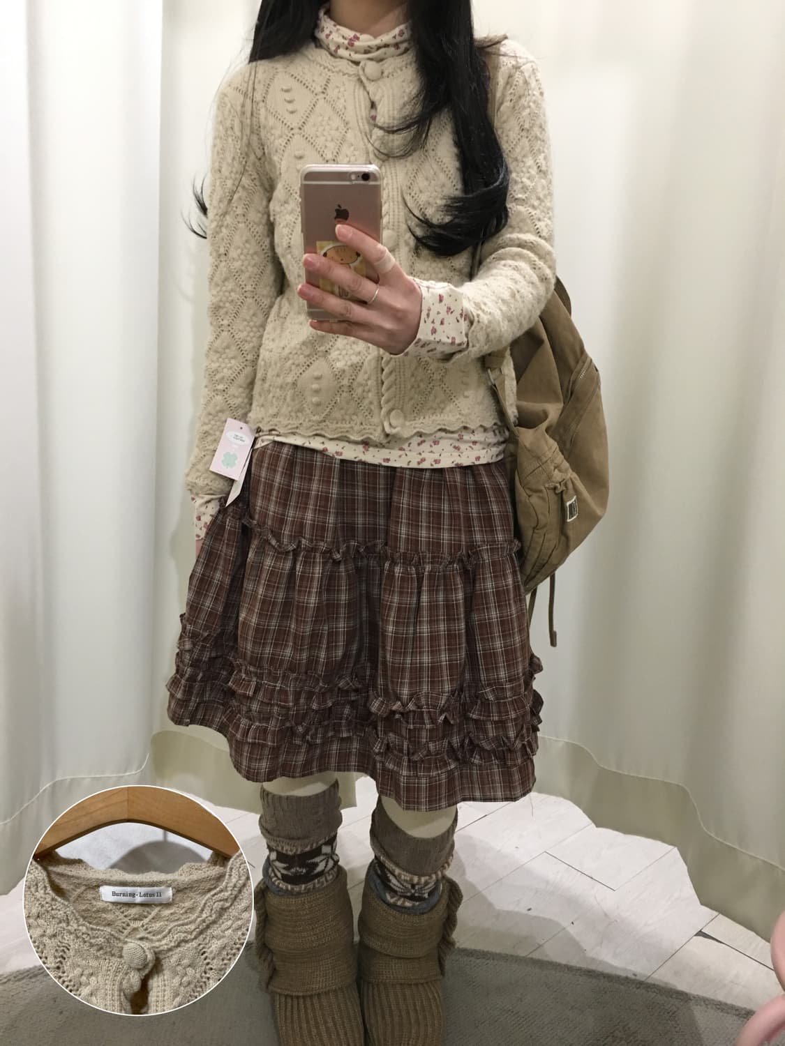 burning-lotus flower cardigan 상품이미지1