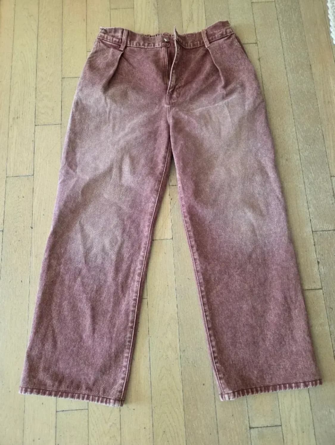 낫포너드 원턱 와이드 데님 팬츠 상품이미지2