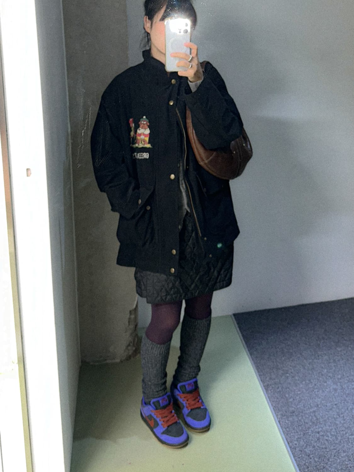 quilted wrap skirt 상품이미지4