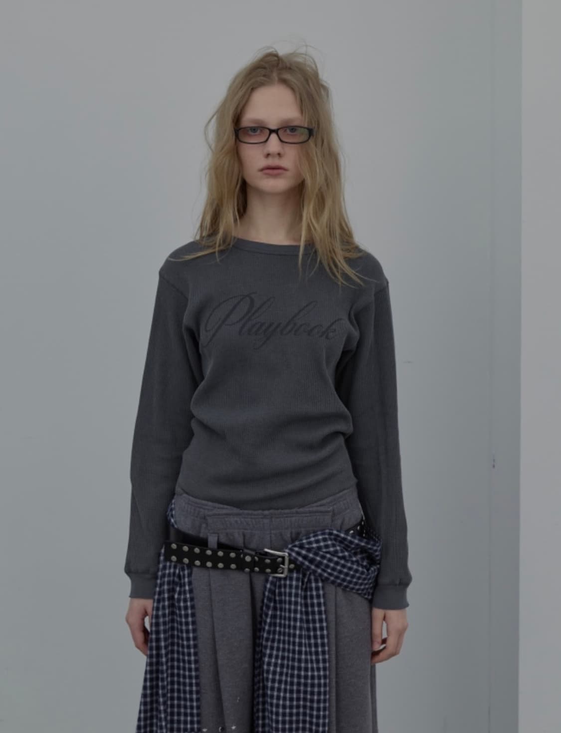 Lcdc 플레이북 와플 티셔츠 그레이  상품이미지1