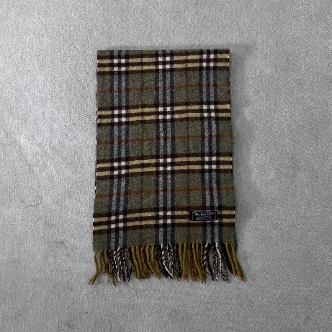 버버리 노바체크 램스울 그린 머플러 상품이미지2