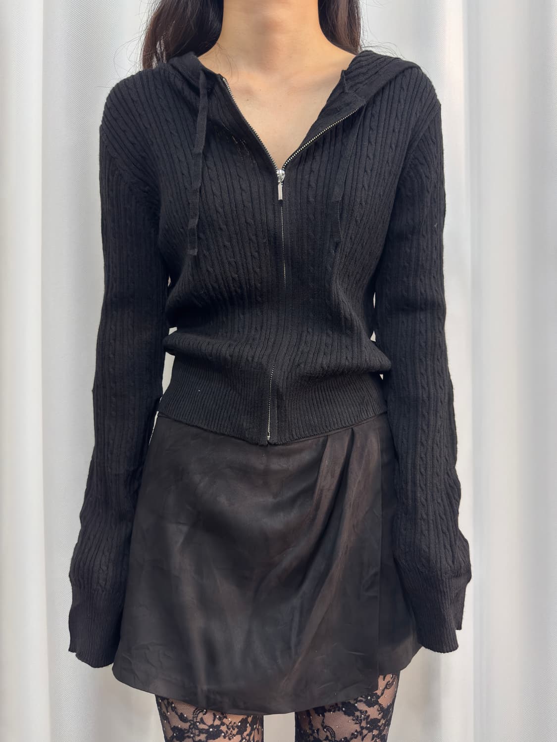 gu knit hood zipup 상품이미지1