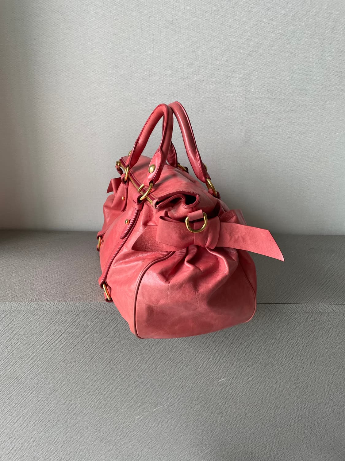 미우미우 비텔로 리본 핸드백 가방 상품이미지4