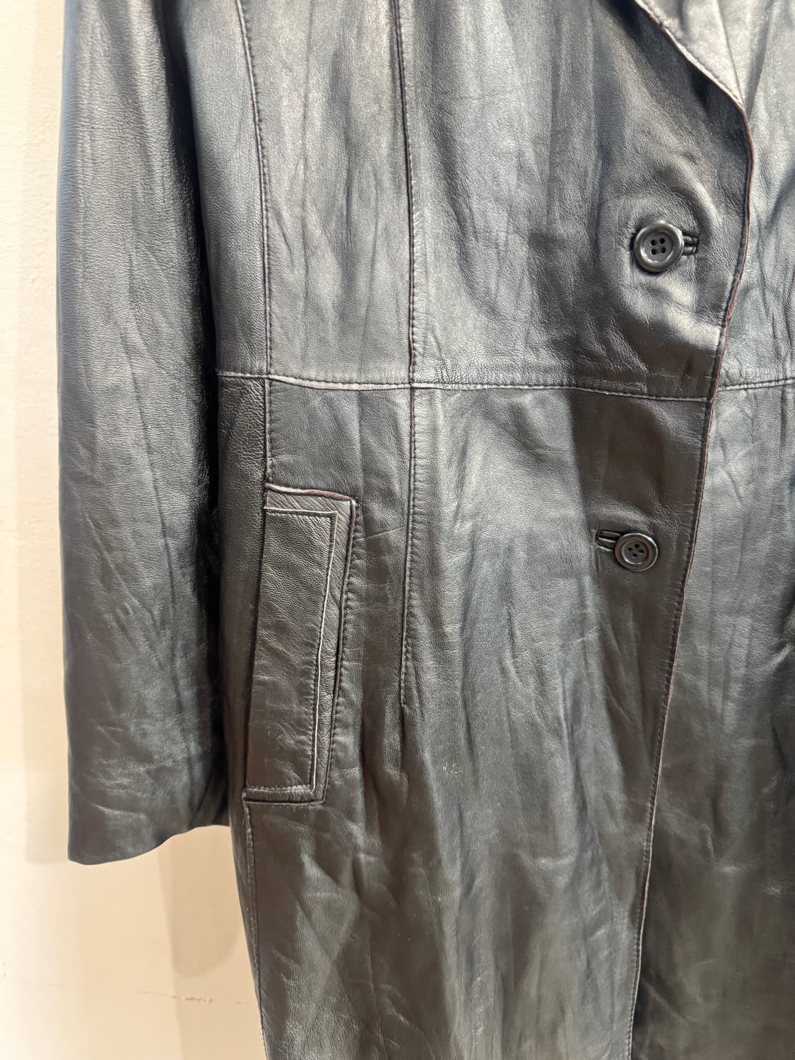 vintage 램스킨 코트 상품이미지4