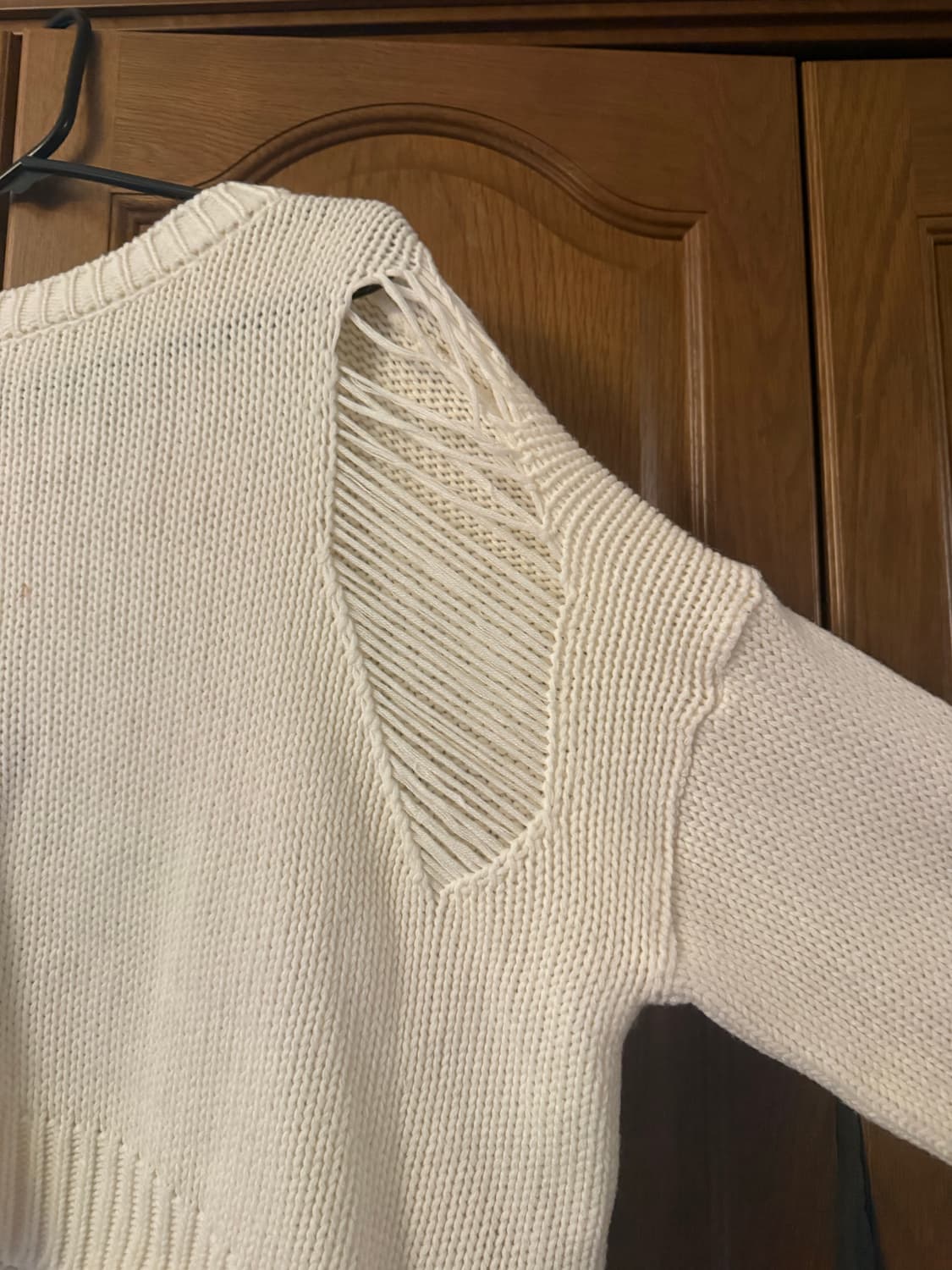 데미지 니트 원피스 상품이미지3