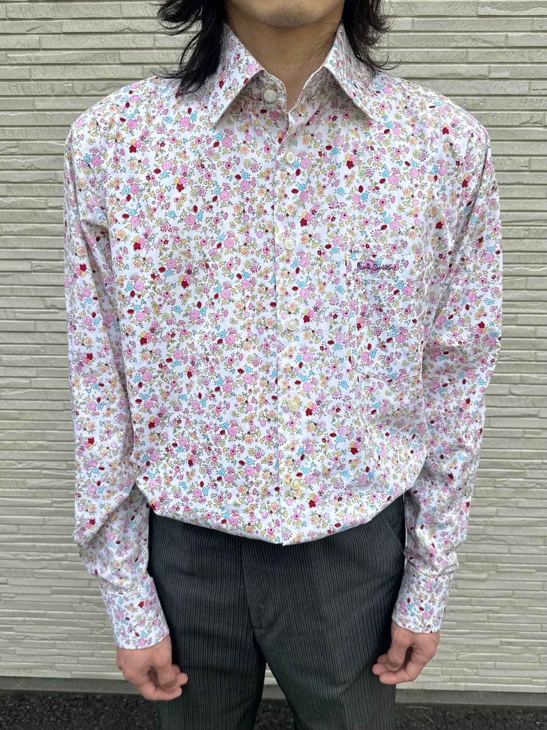 폴 스미스 플라워 패턴 셔츠 (white) 상품이미지2