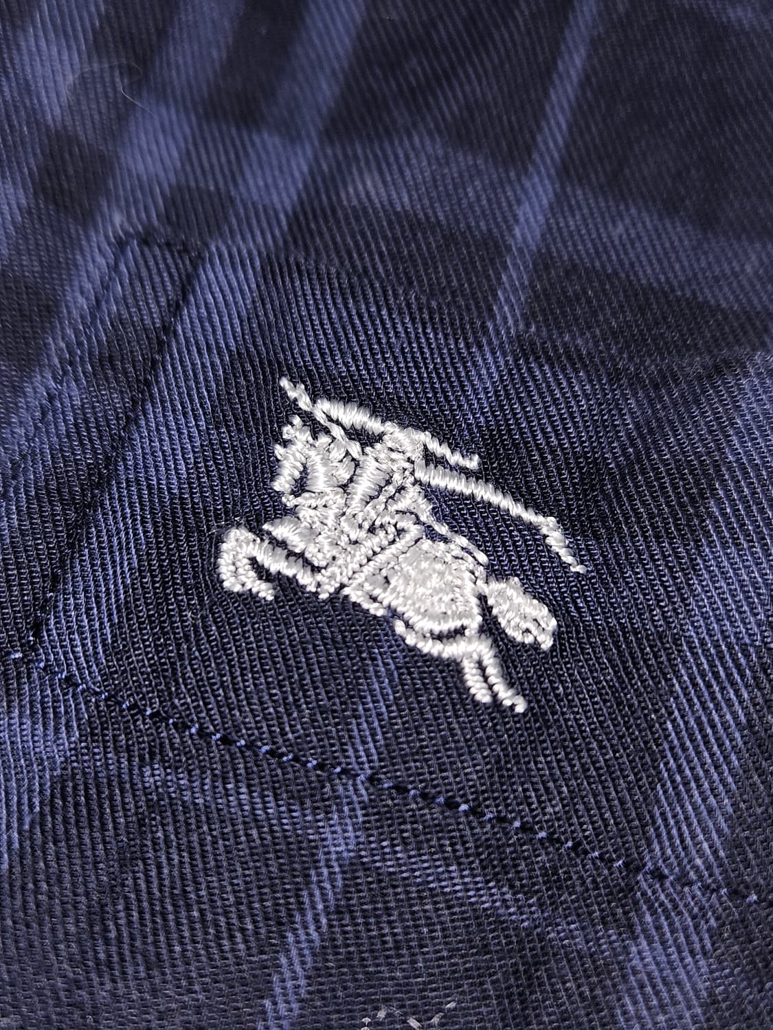 버버리 BURBERRY 다크블루 체크 셔츠 코튼 L (정품) 상품이미지2