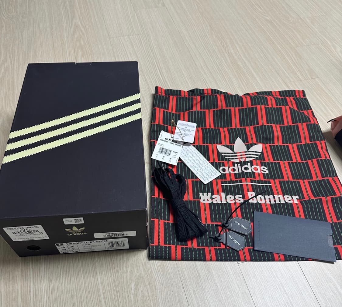 아디다스 / X 웨일즈 보너 포니 삼바 / 블랙 / 280 상품이미지9