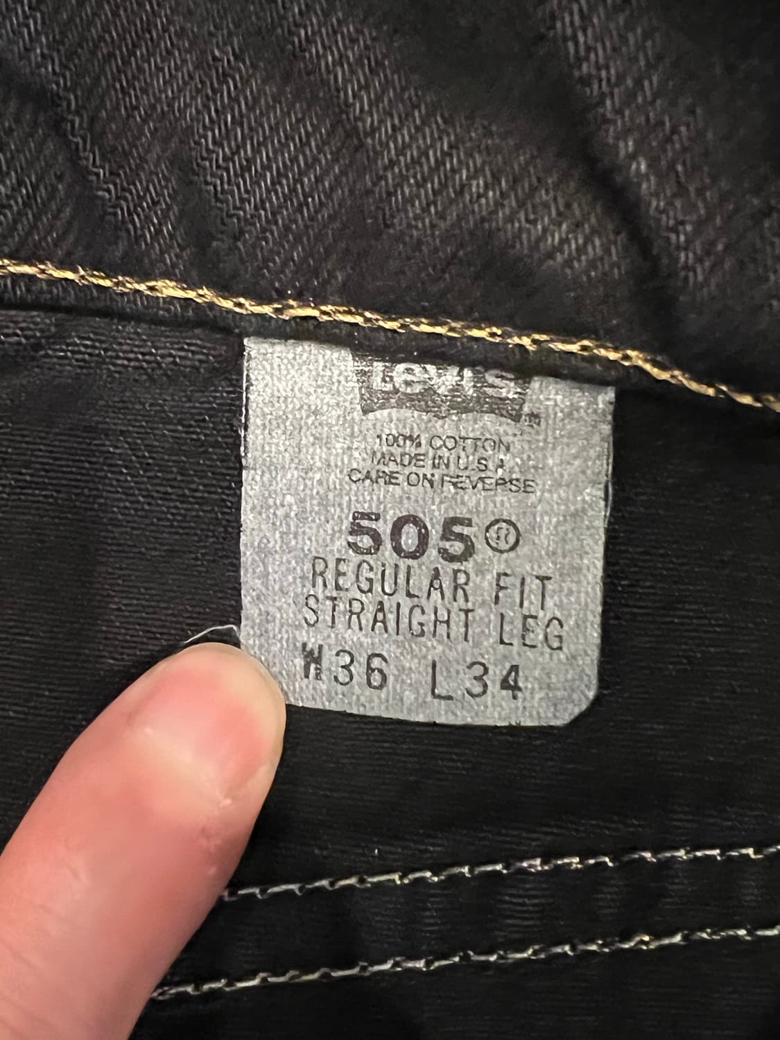 90s 리바이스 505 빈티지 데님 Made in USA W36 L34 상품이미지7