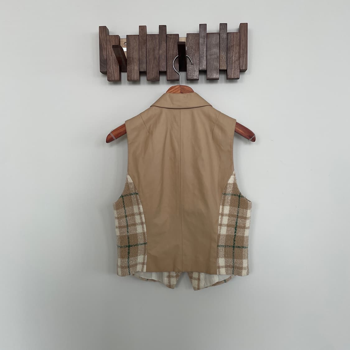 꾸레쥬 체크 베스트 상품이미지5