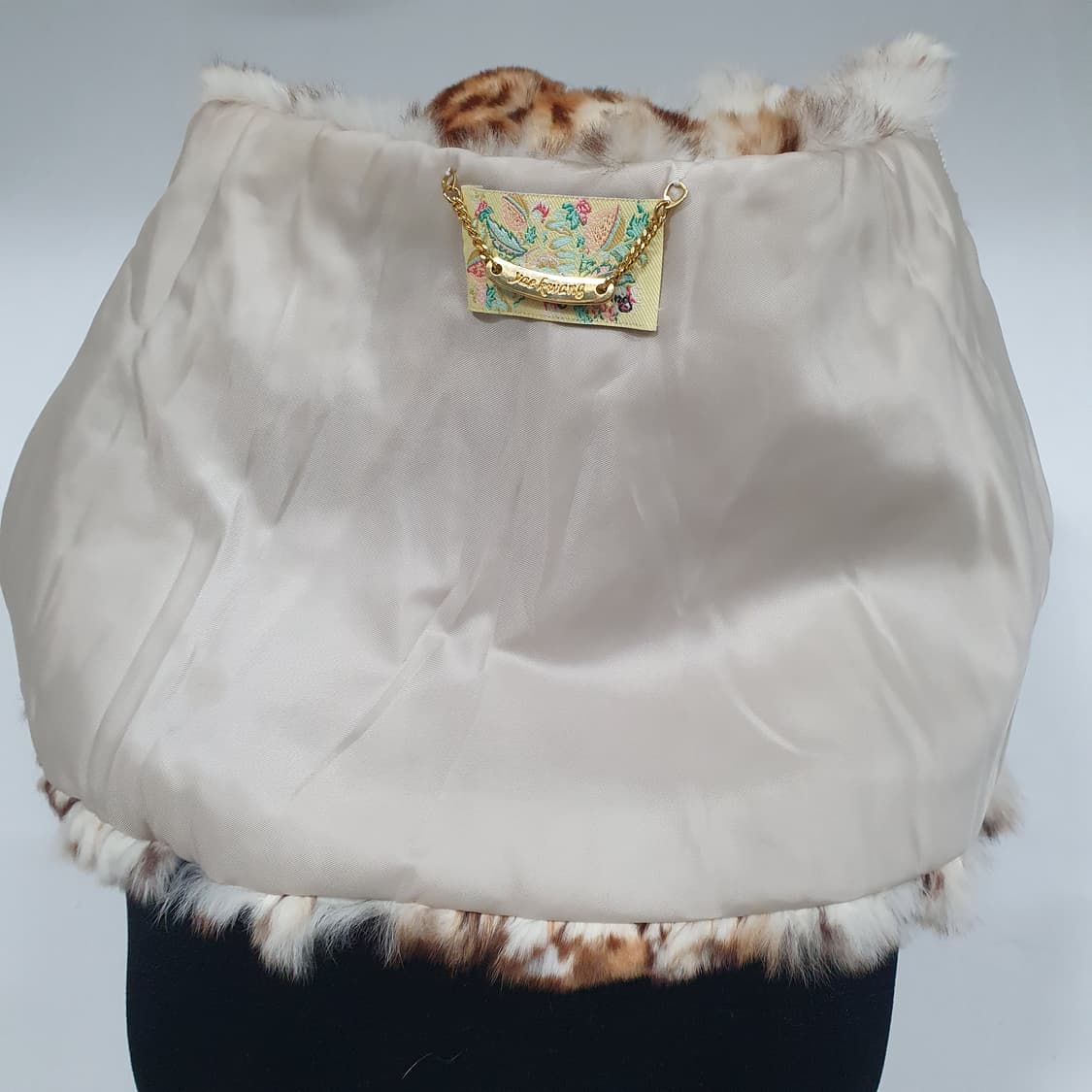 빈티지 호피 토끼털 넥 워머 머플러 렉스퍼 오네갸루 y2k d.i.a 계 상품이미지6