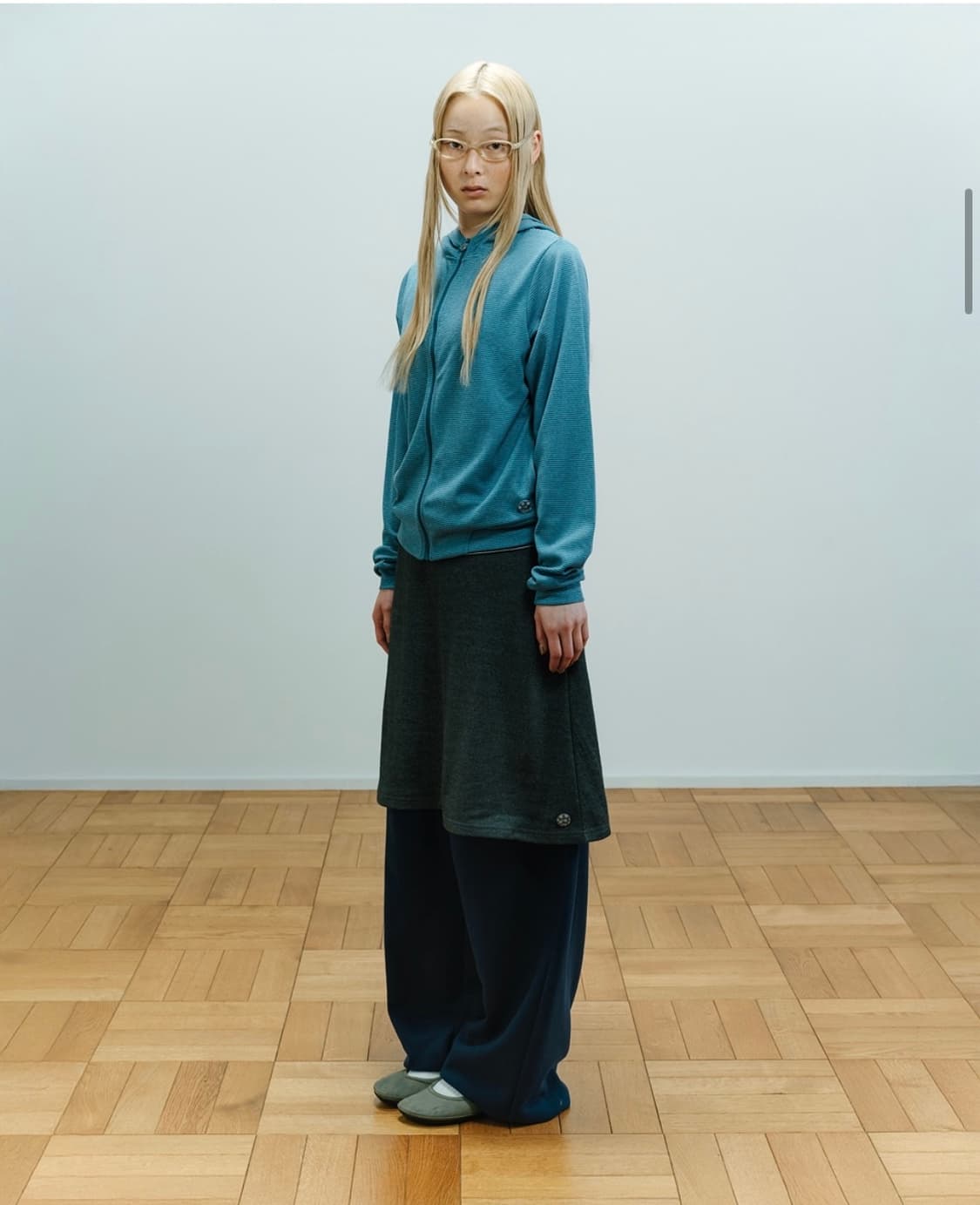 코이세이오 038 스트라이프 집업 블루 상품이미지3