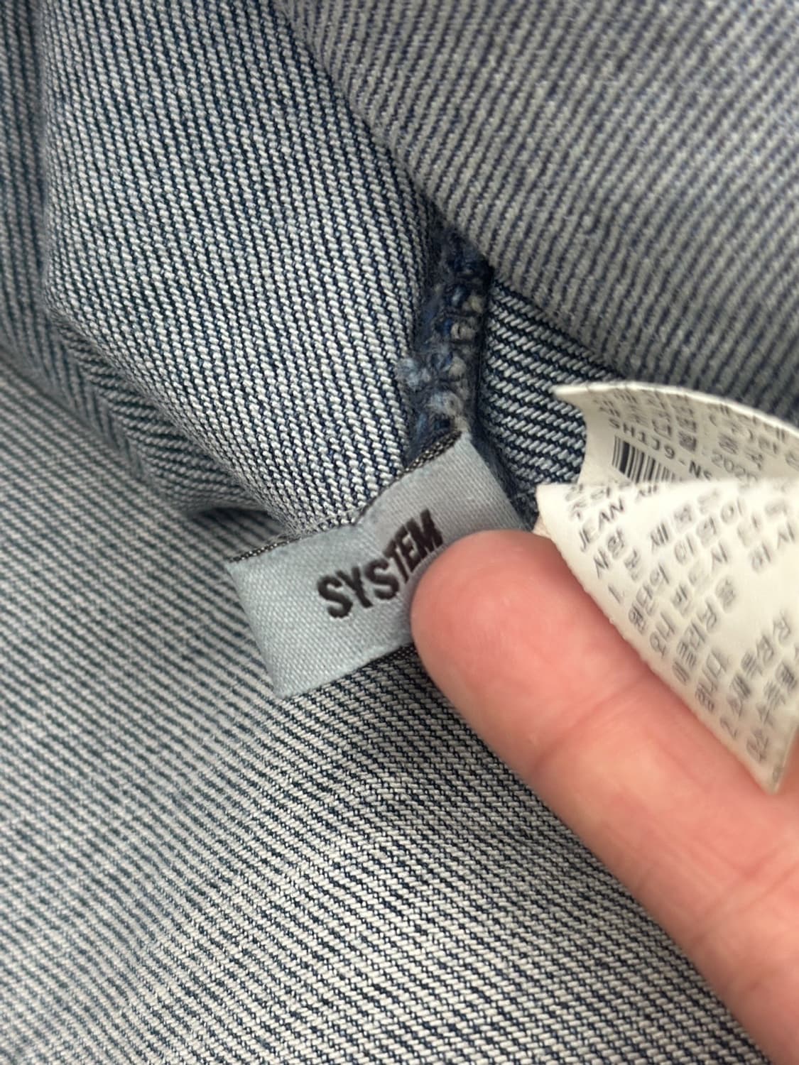 시스템옴므 데님 셔츠 자켓 상품이미지7