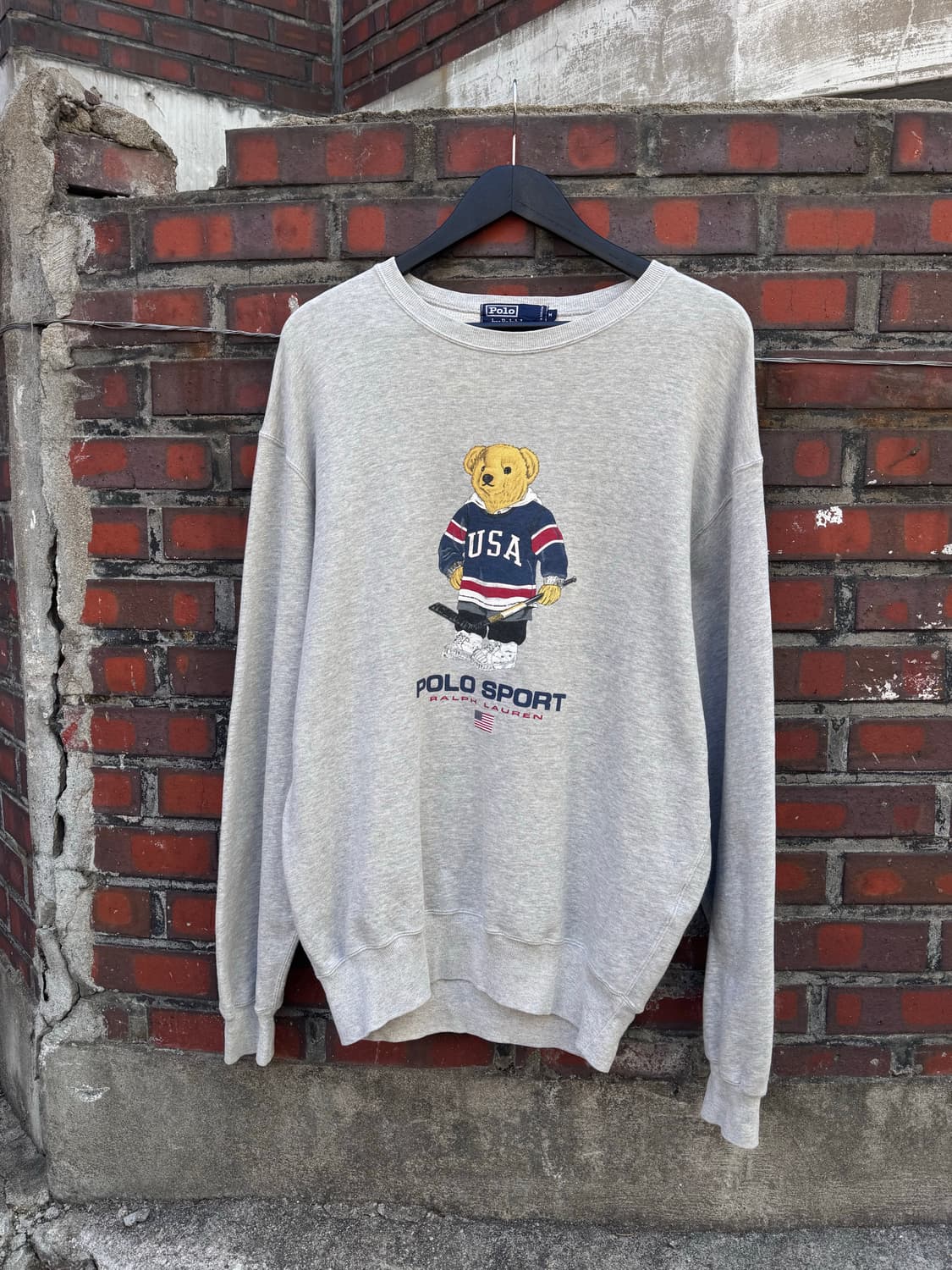 90s 폴로랄프로렌 하키베어 스웻셔츠 상품이미지2
