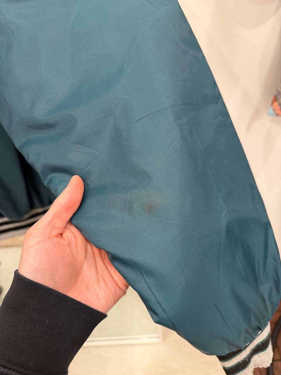 90s Athletic Works 스타디움 후드 바시티 자켓 (USA) 상품이미지7