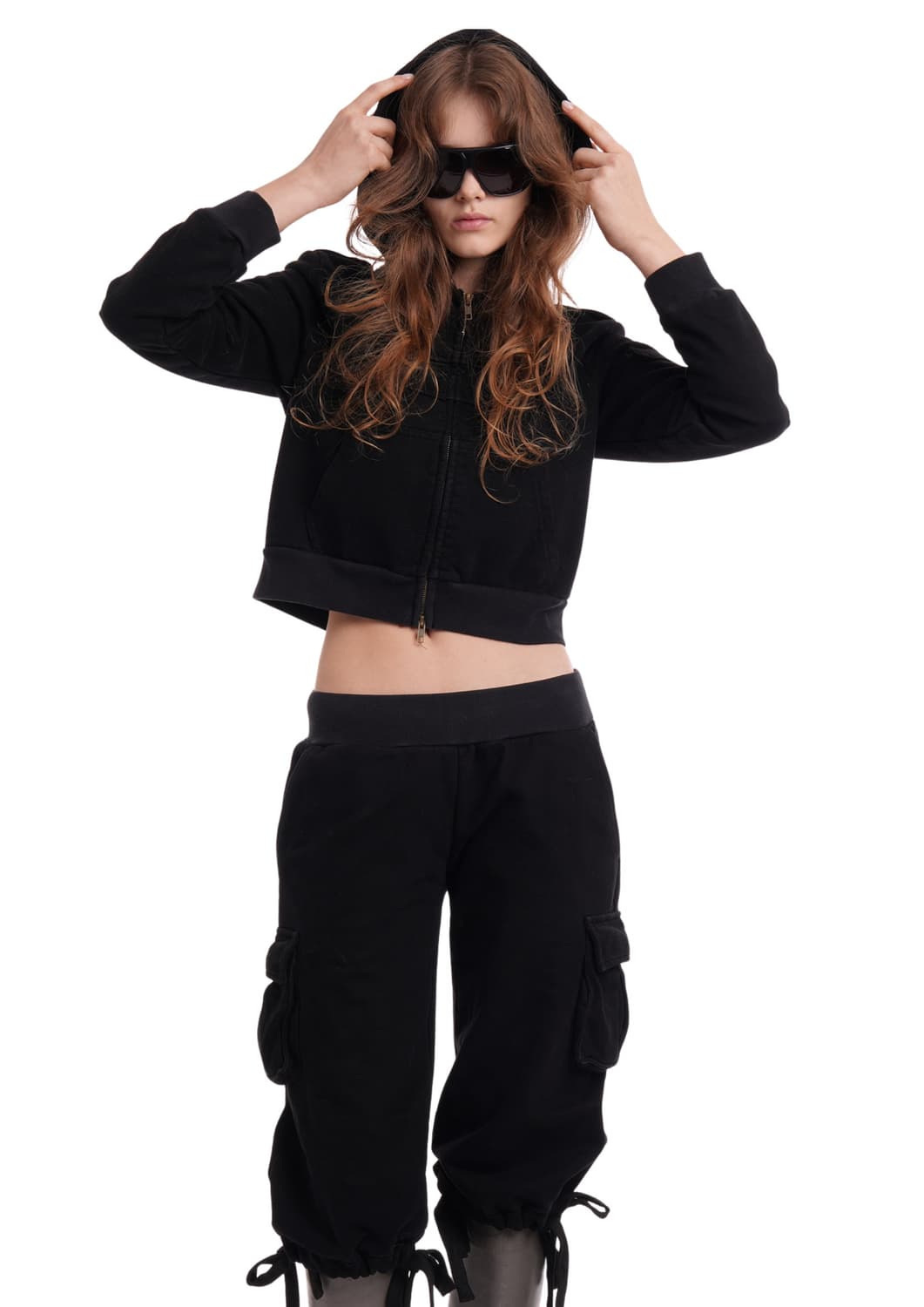 NiiHAi) UTILITY TRACK CAPRIS 블랙- XS 상품이미지2
