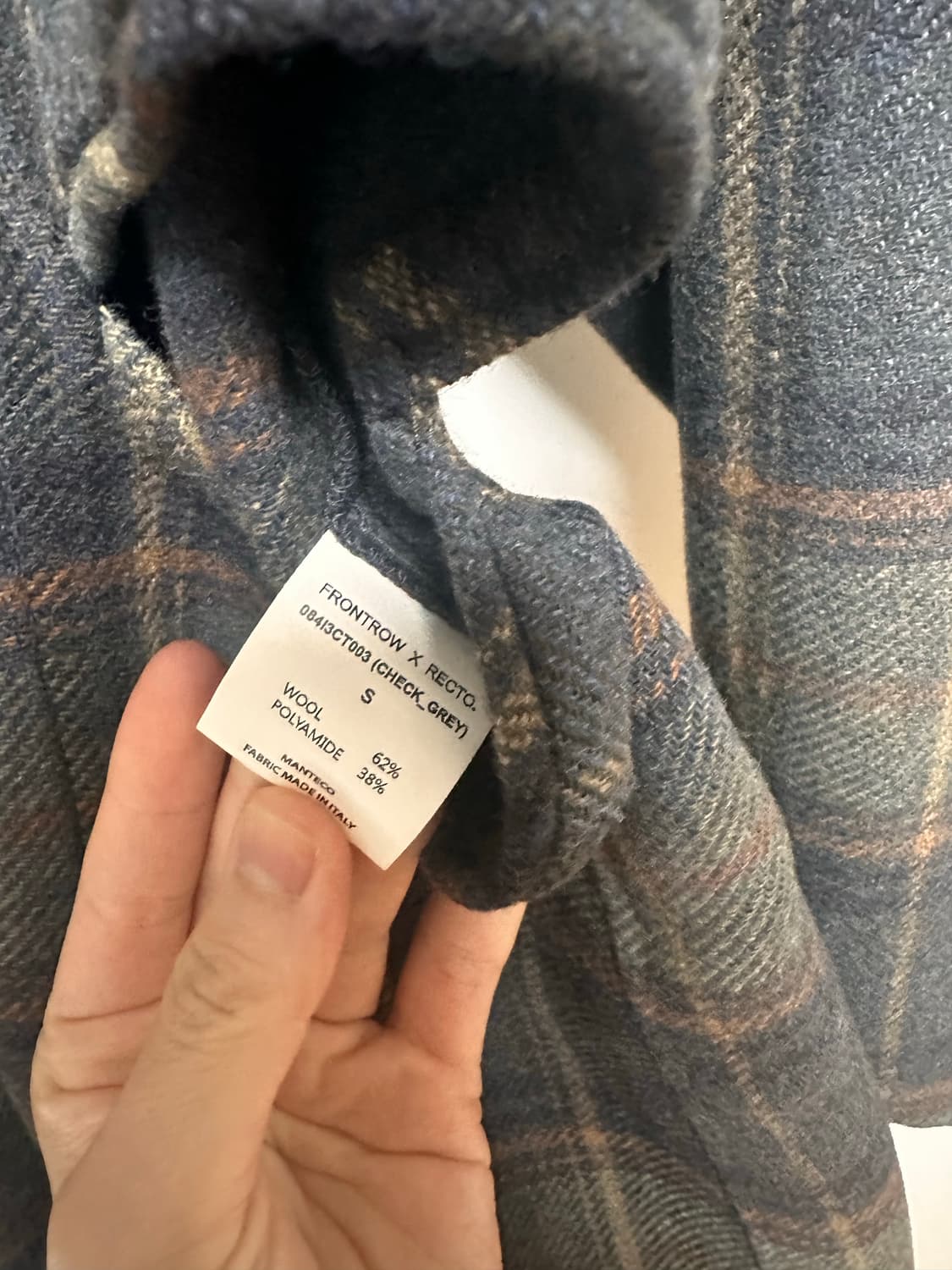 FRONTROW X RECTO 리버시블 체크 코트 상품이미지5