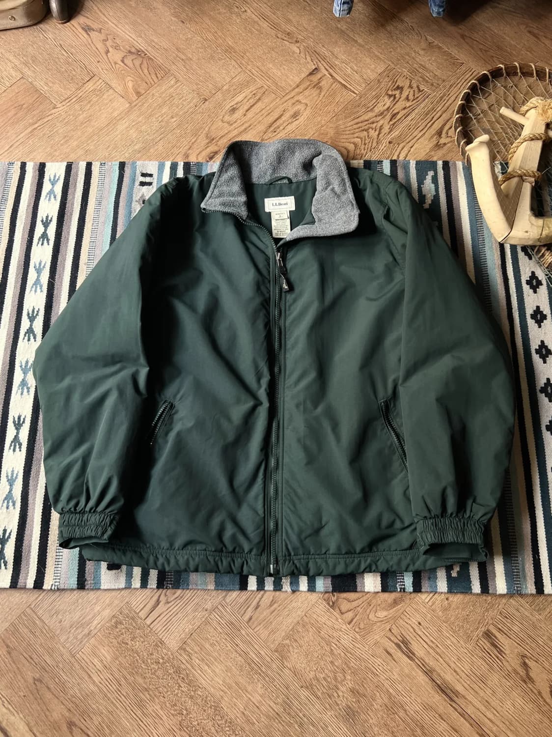 [L]엘엘빈 USA 빈티지그린 플리스 웜업 자켓 상품이미지1