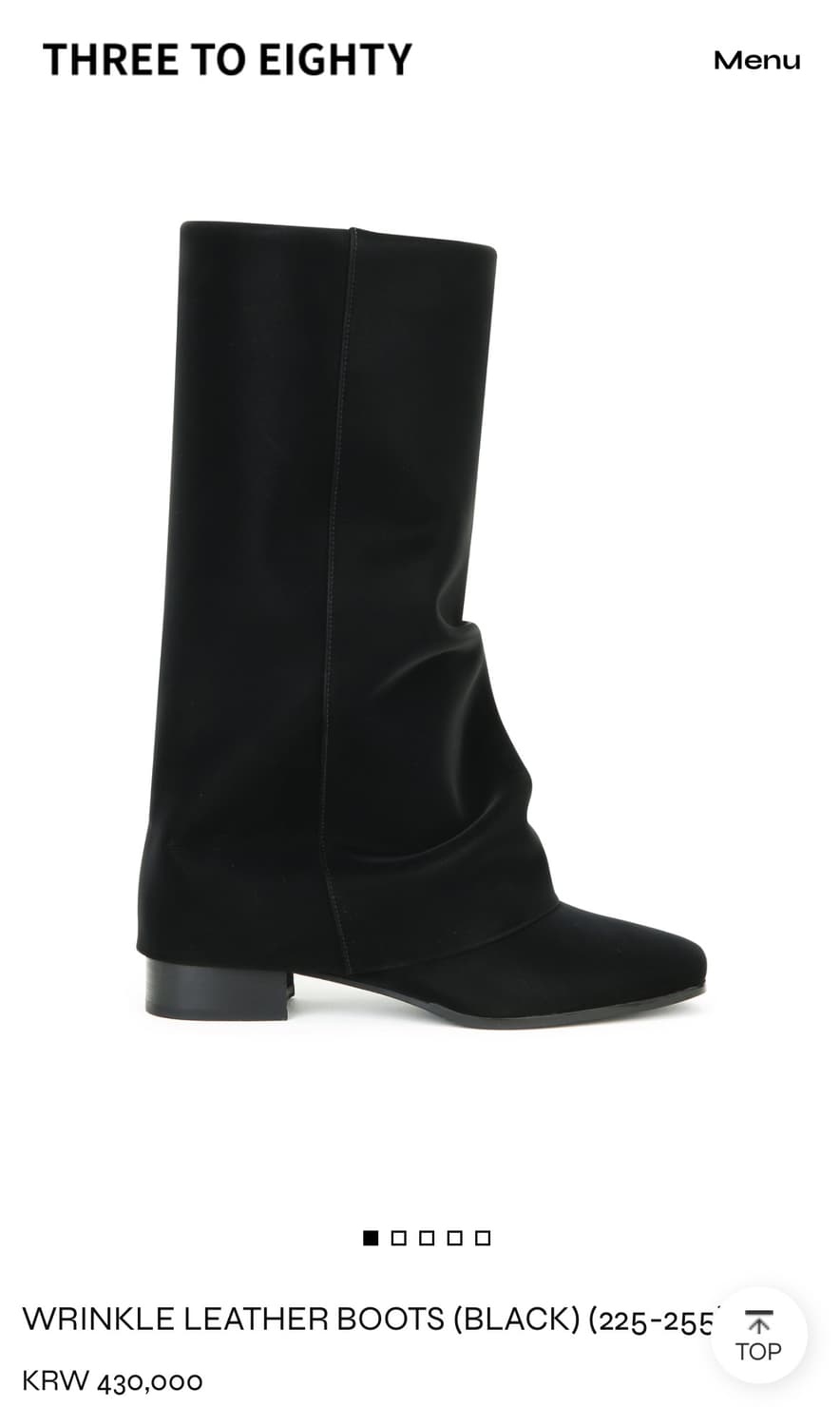 쓰리투에이티 윙클 레더부츠 245 상품이미지1