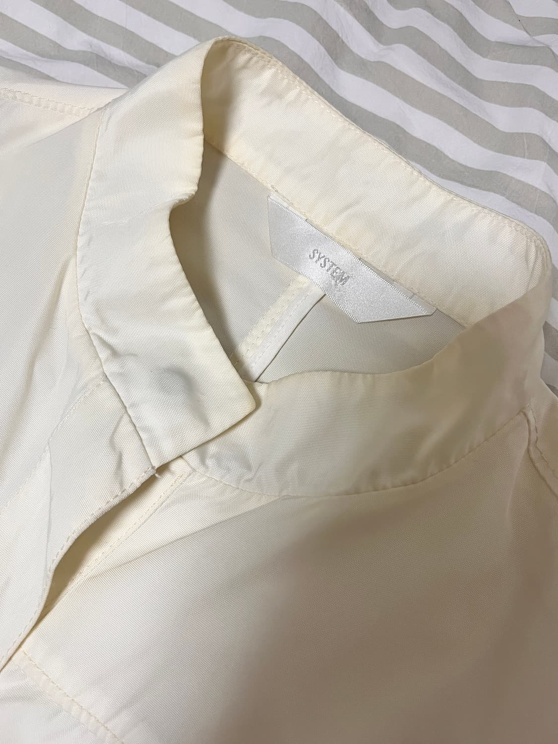 SYSTEM cream nylon jacket 상품이미지6