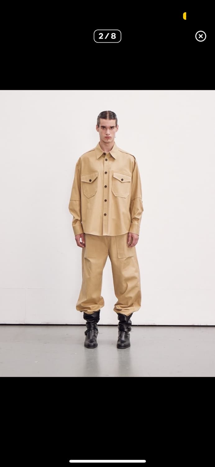 렉토 23fw 베이지 셔츠 상품이미지1