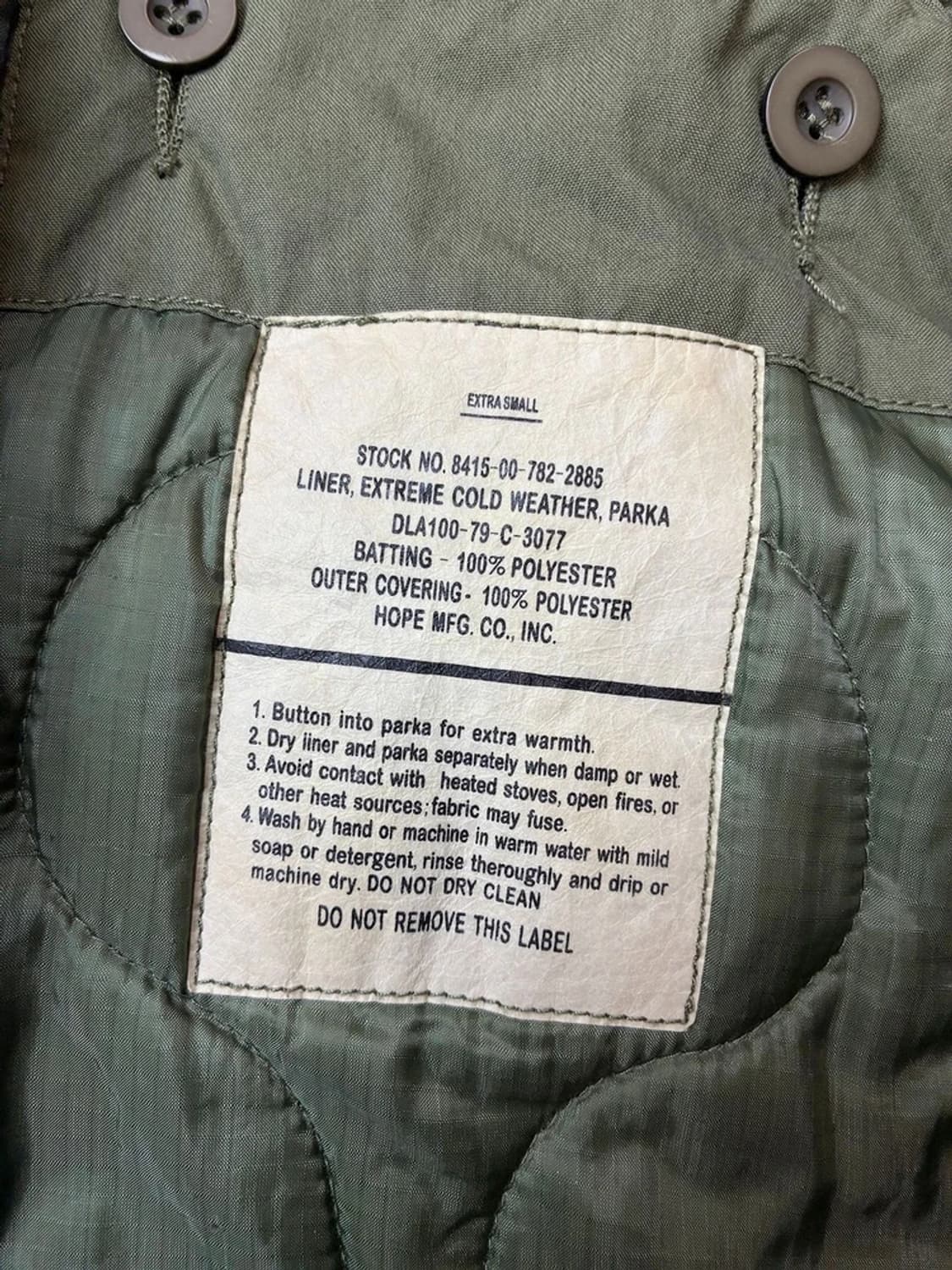 US Army M-65 피쉬테일 파카 PN5062 상품이미지9