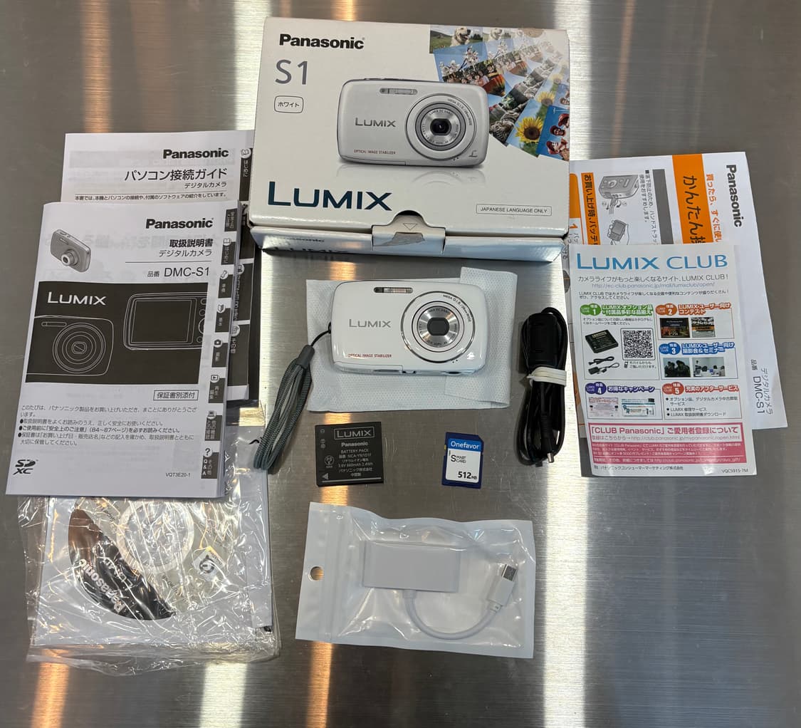 츄/풀박/날짜표시)파나소닉 루믹스 dmc-s1 화이트 빈티지디카 상품이미지2