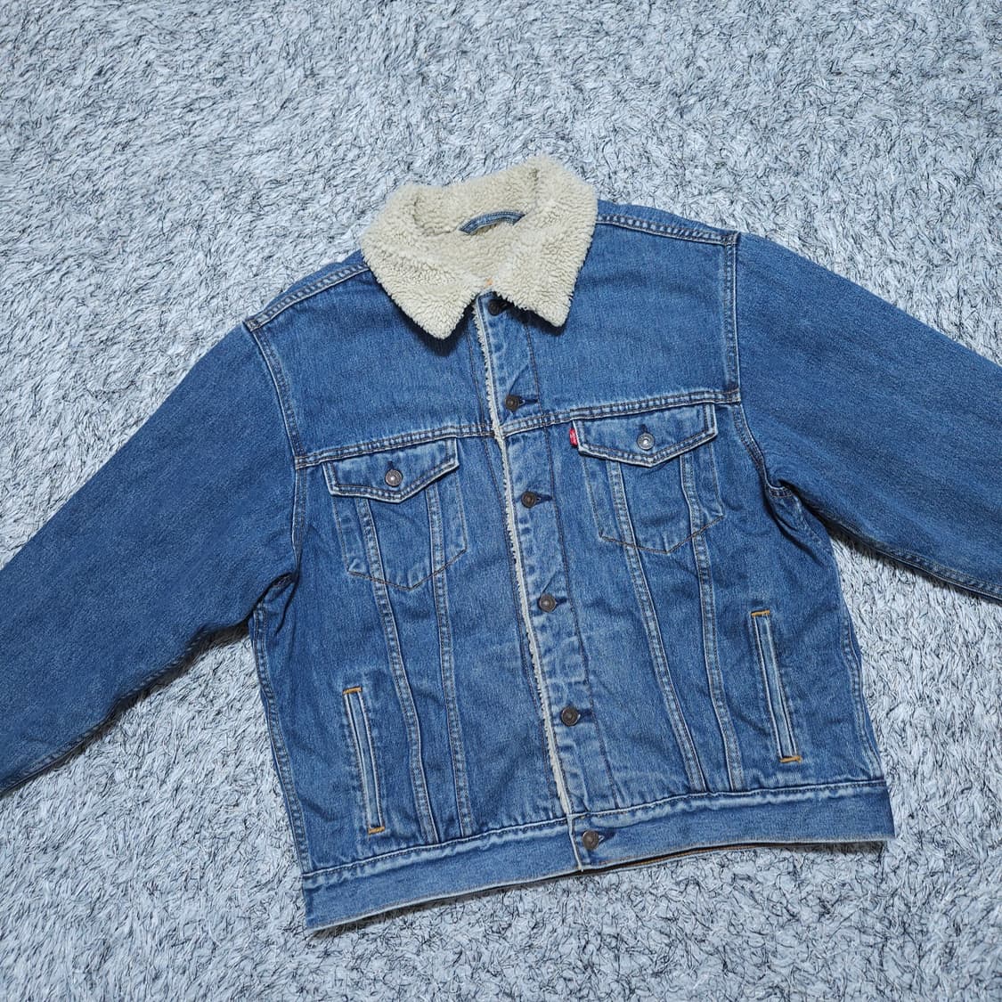 리바이스) L 남자 쉐르파 데님트러커자켓  올드스쿨/ 왕눈이샵 상품이미지2