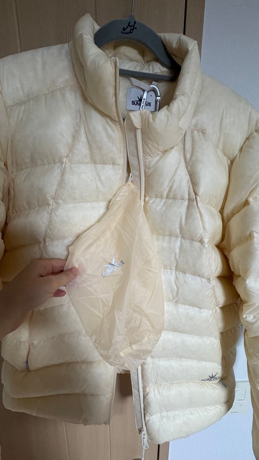 썬러브 Fly Light Down Jacket Cream (M) 상품이미지3