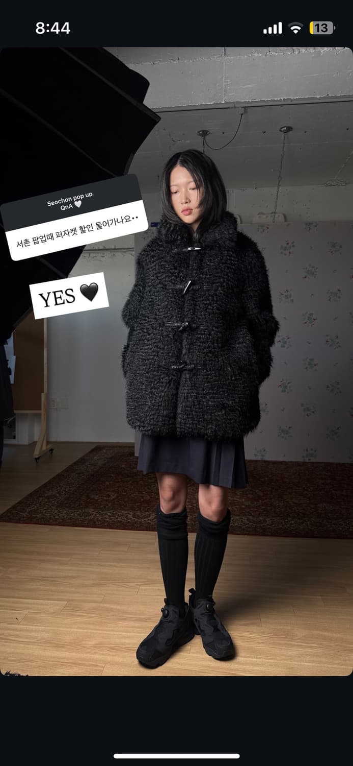 생긴 생긴대로 퍼자켓 새상품 상품이미지1