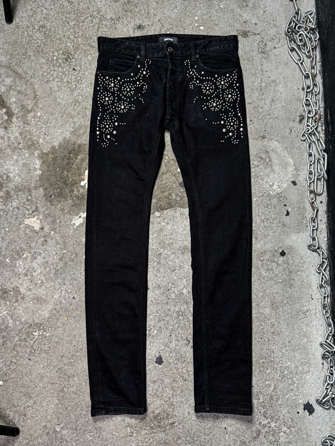 Just Cavalli – Studded Black Denim pants 상품이미지7
