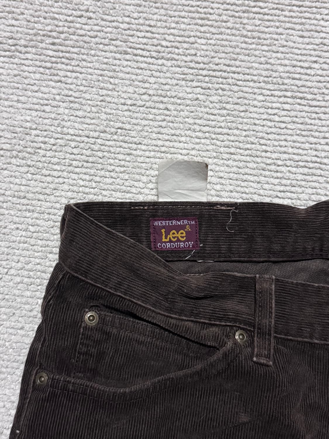 00s JAPAN Lee 브라운 코듀로이 팬츠 33 상품이미지6