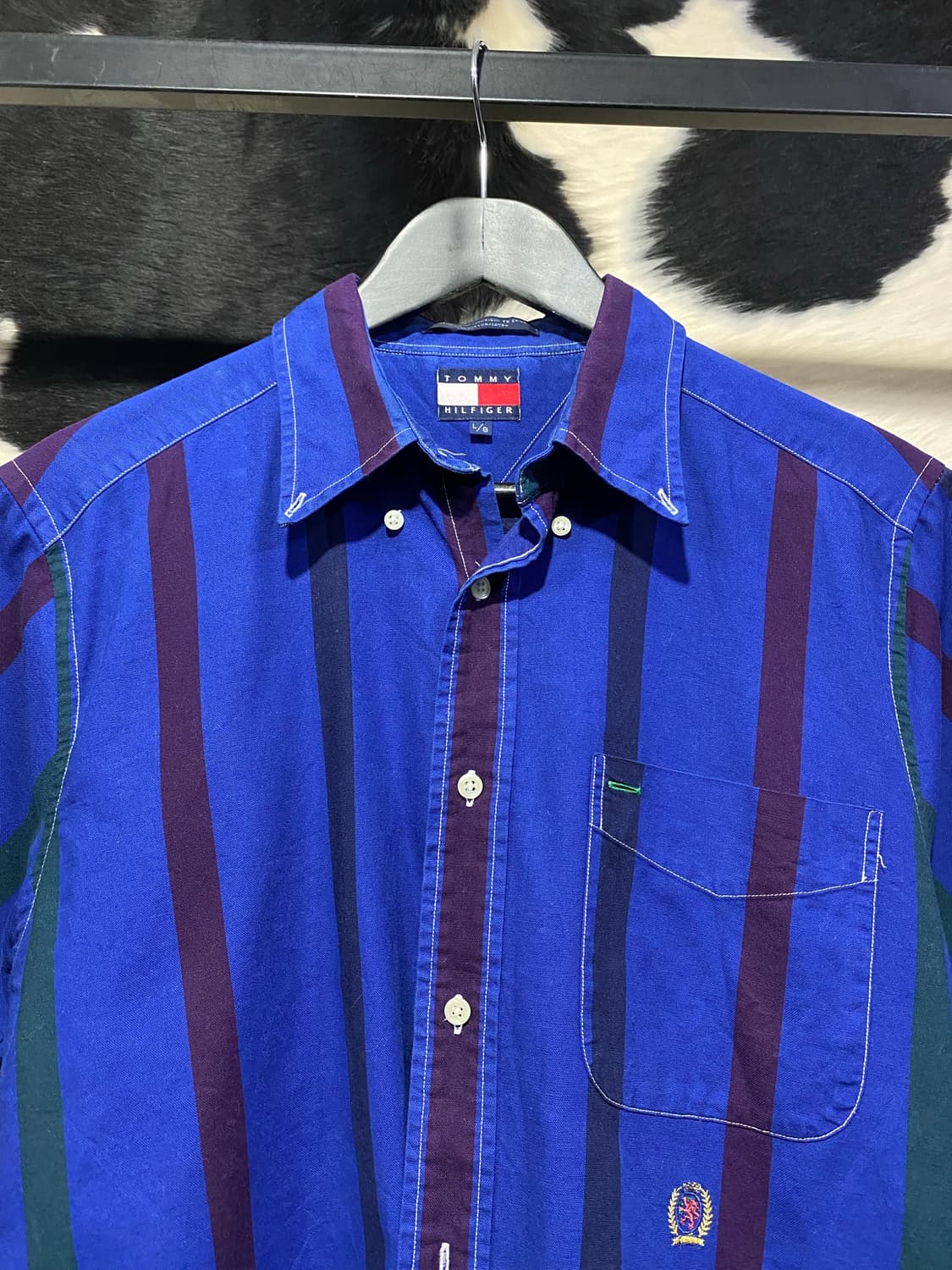 Tommy hilfiger 멀리컬러 스트라이프 프레피 하프 셔츠 상품이미지2