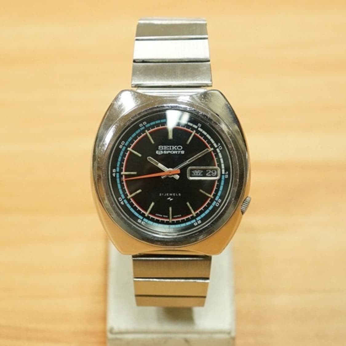 70s 세이코 5 스포츠 7019-6040 이너 링 터틀 케이스 오토매틱 상품이미지1