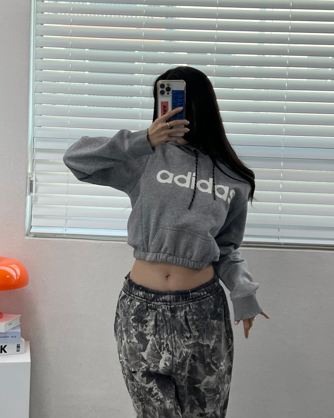 (WOMEN)아디다스 크롭 후드-M1737 상품이미지1