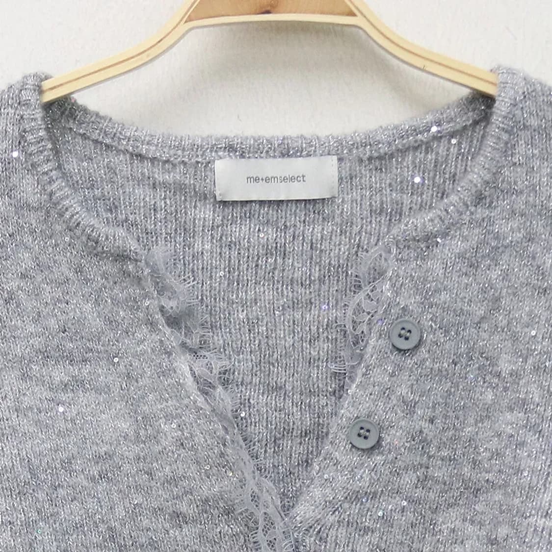 ME+EM SELECT 글리터 레이스 가디건 61831 상품이미지5