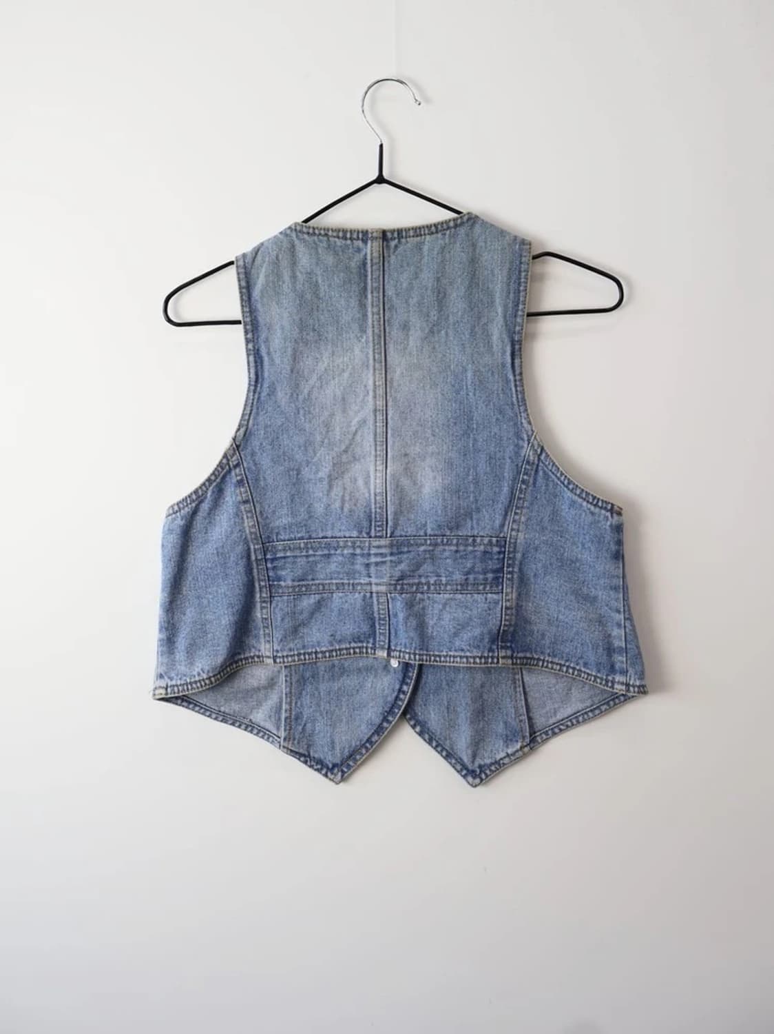Y2K Light Wash Denim Vest 상품이미지5