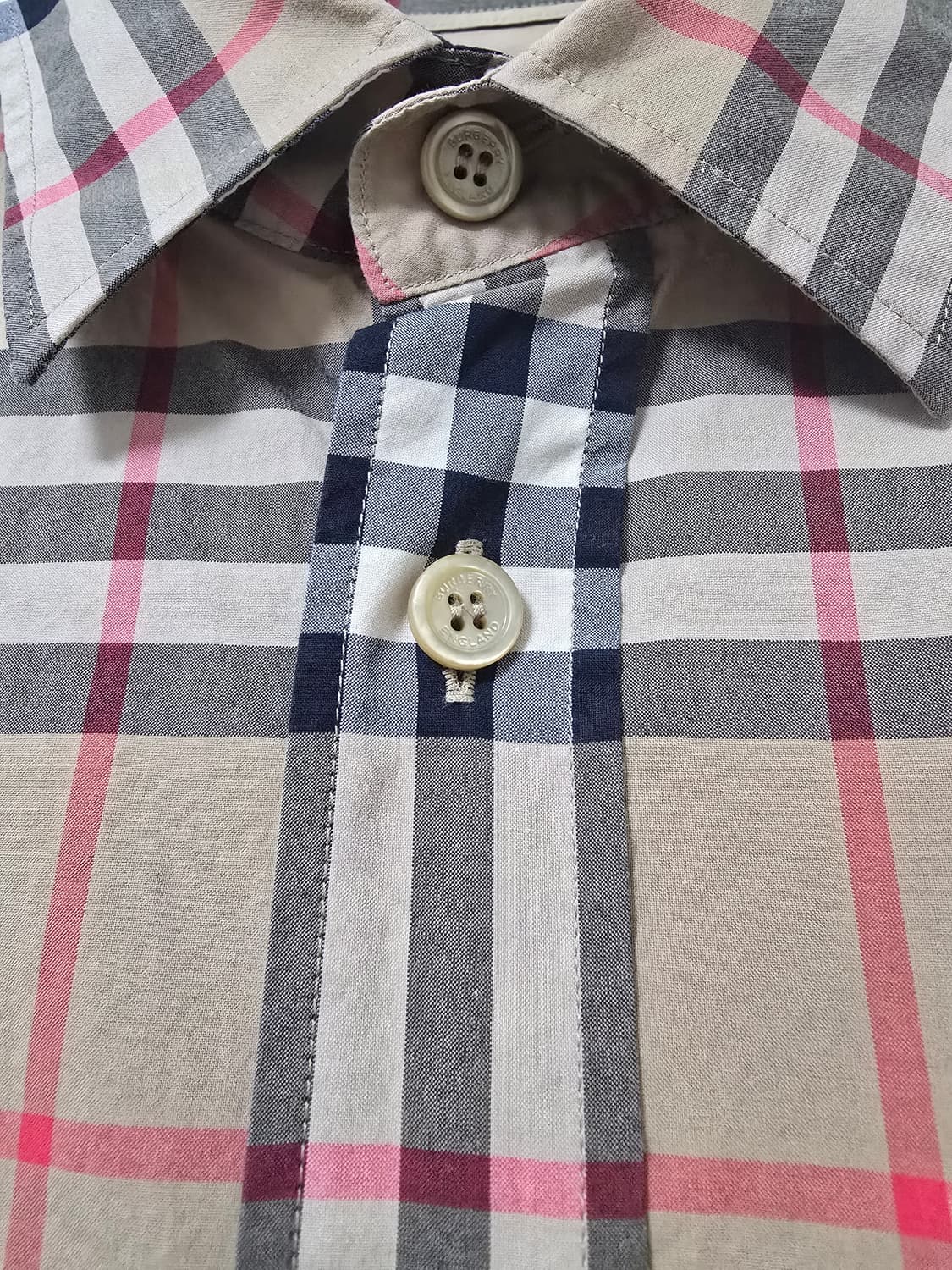 체크 코튼 셔츠 상품이미지4