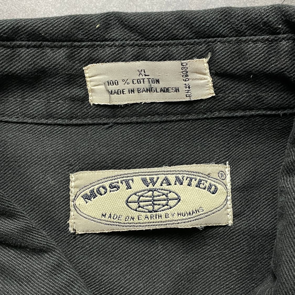 MOST WANTED 빈티지 블랙 코튼셔츠 상품이미지10