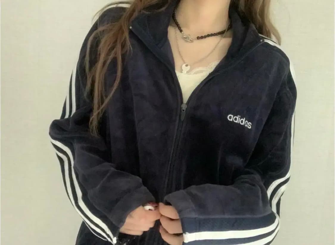 아디다스 대장 벨벳 져지 네이비 (라이프이즈웻 빈티지) 상품이미지1