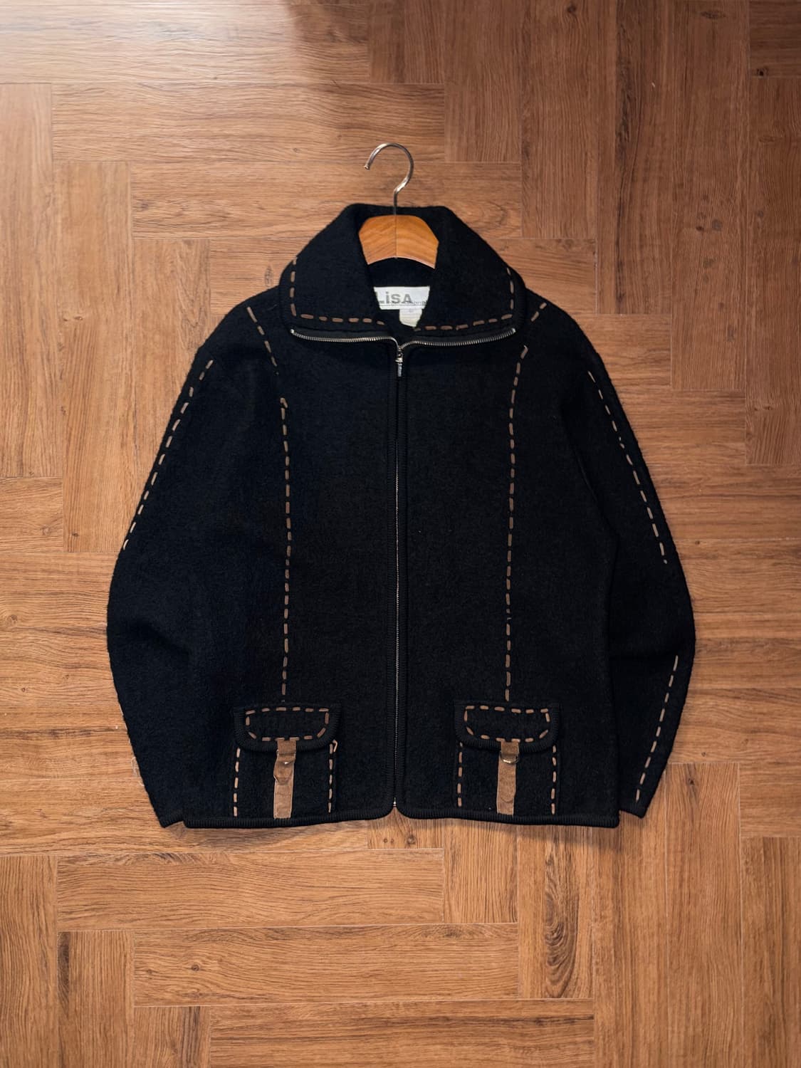 빈티지 스티치 울 자켓 상품이미지4