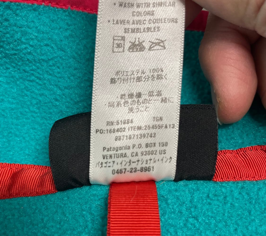 파타고니아 신칠라 터콰이즈 핑크 여성 M 헤비웨이트 상품이미지6