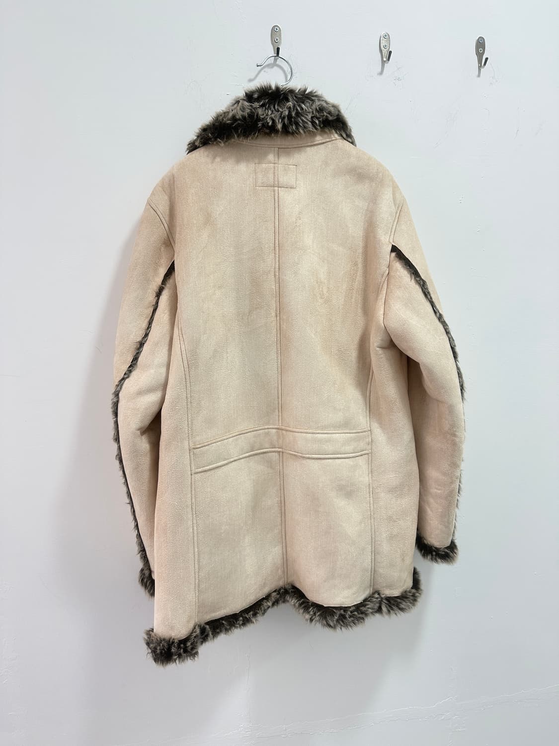 Grunge fur trimming suede jacket 상품이미지6