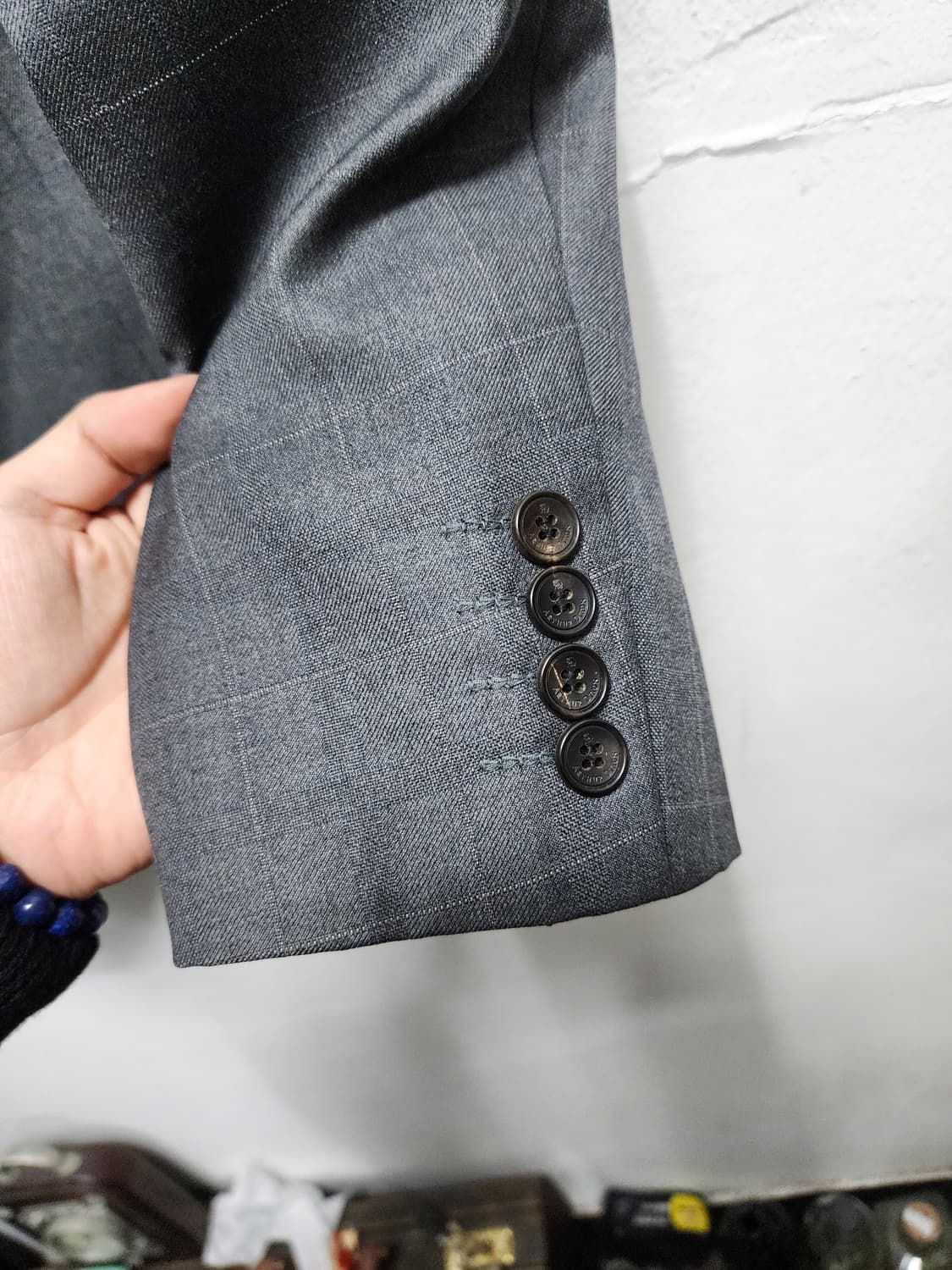 90s 빈티지 제냐 원단  wool 수트셋업 상품이미지3