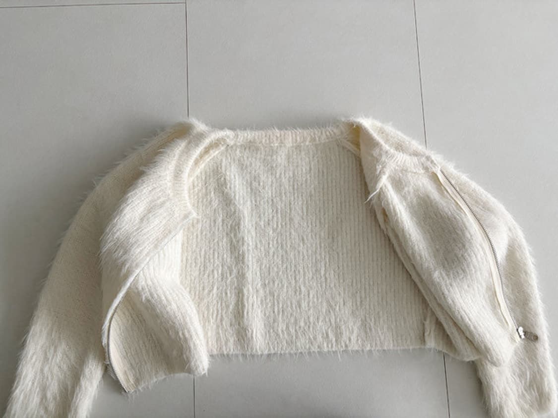 fluffy zip knit 상품이미지2