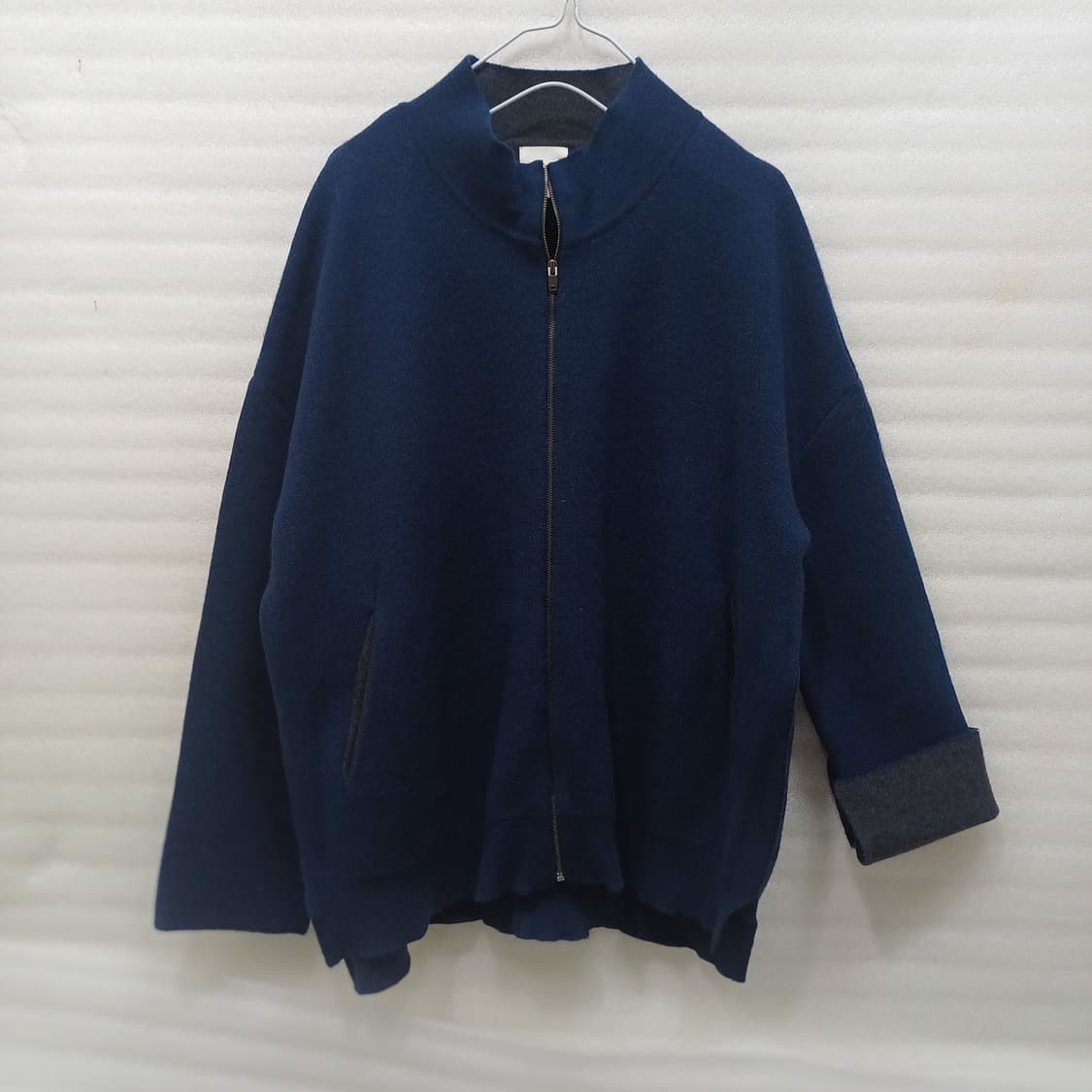 삼성물산 구호 아우터 울 집업 니트 자켓 여성 오버핏 포근 사랑봉봉 상품이미지1